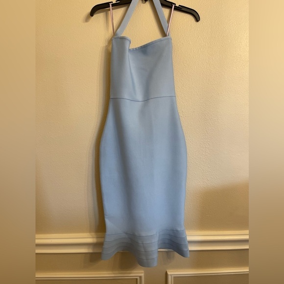 Baby Light Blue Body con Bandage  Fishtail Party Formal Dress Wedding Guest - Picture 8 of 9